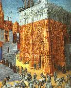 Jean Fouquet The Building of a Cathedral oil painting picture wholesale
